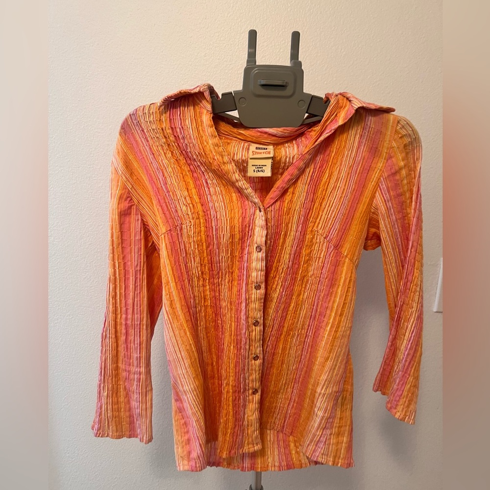 long sleeve button up blouse